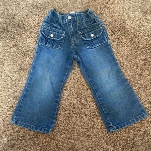 Old Navy Toddler Jeans - Elastic Back & Button Front - Size 2T